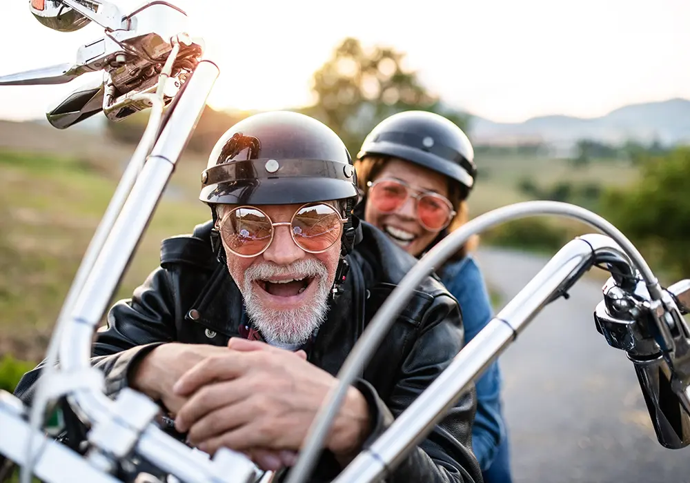 Une balade à moto dans la nature