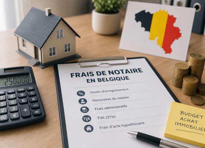 Les frais de notaire en Belgique en 2026 : calcul, montant et impact sur votre prêt hypothécaire