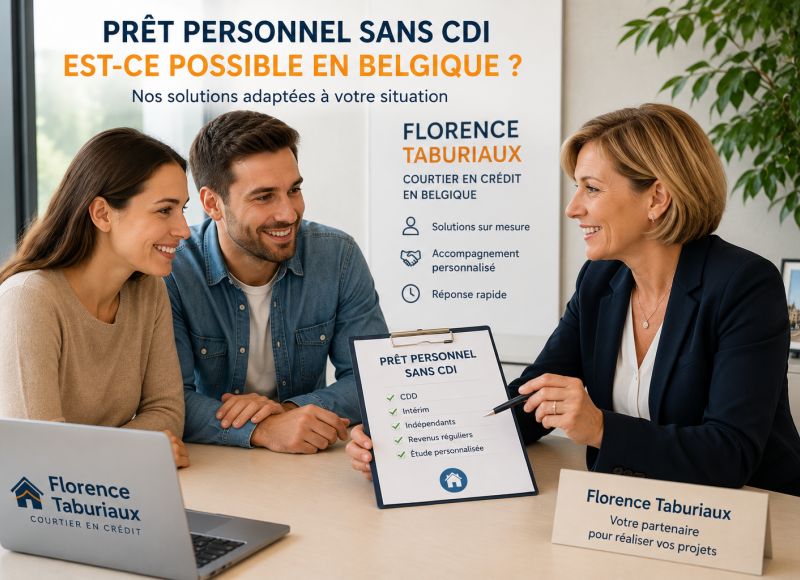 Peut-on obtenir un prêt personnel sans CDI en Belgique ?
