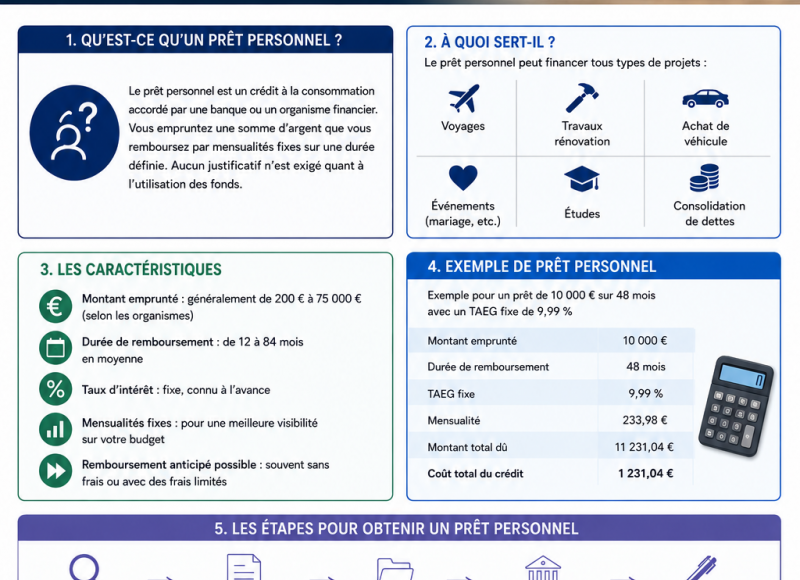 Prêt personnel : le guide complet 2026