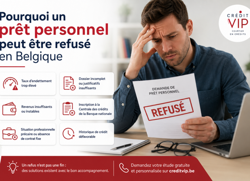 Pourquoi un prêt personnel est-il refusé ? Les 10 erreurs à éviter
